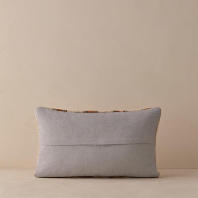 Vintage Lumbar Pillow No. 349, 12" x 20"