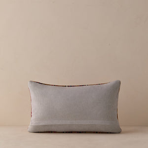 Vintage Lumbar Pillow No. 352, 12" x 20"