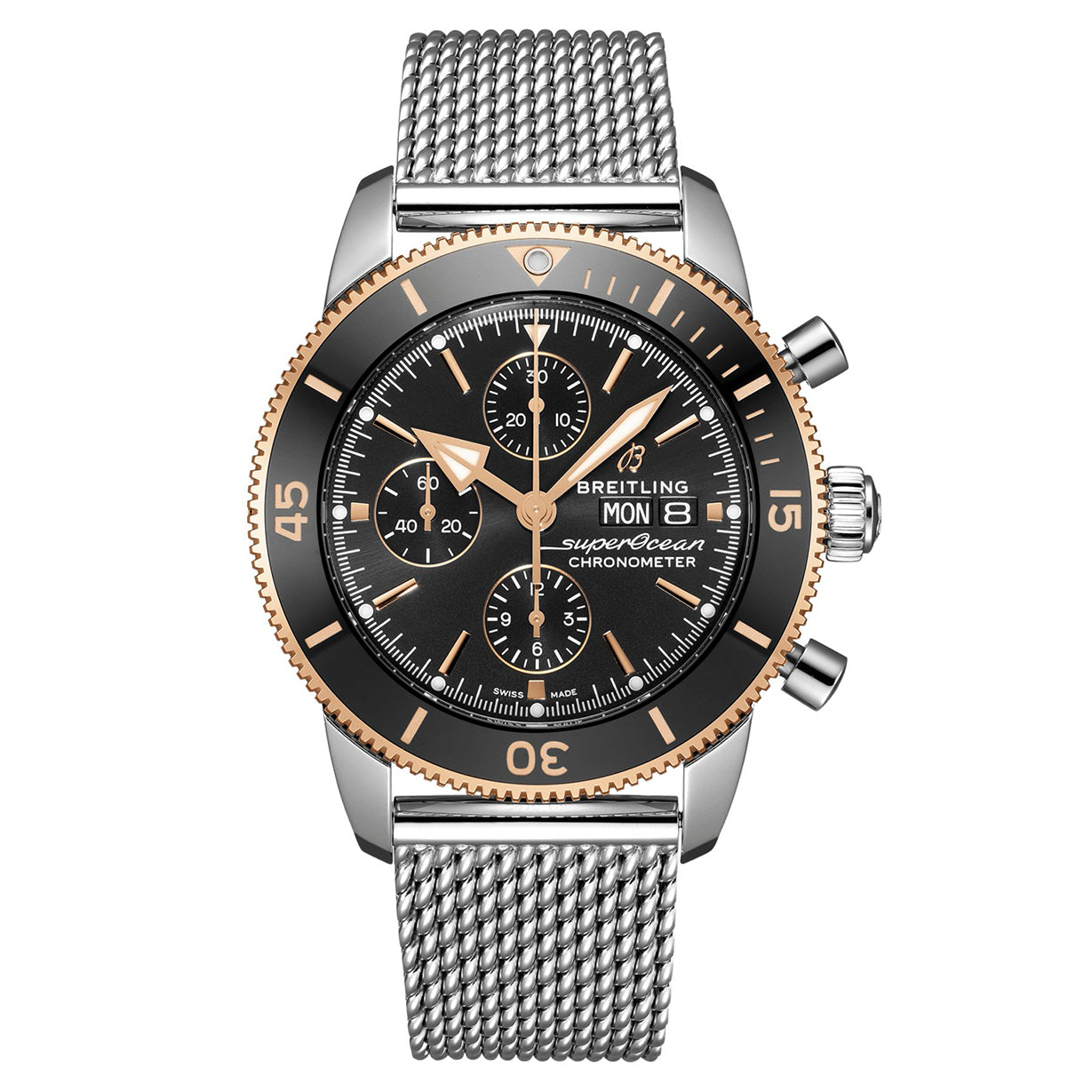 Breitling Superocean Heritage Black Dial Men 44mm