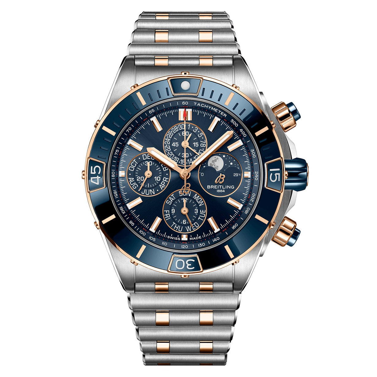 Breitling Super Chronomat Four-Year Calendar Blue Dial Men 44mm
