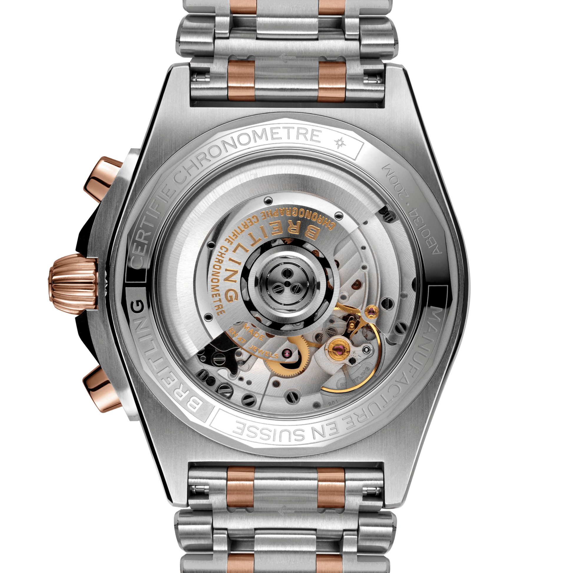 Breitling Chronomat B01 Rose Gold Anthracite Dial Men 42mm