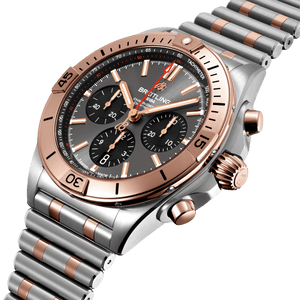 Breitling Chronomat B01 Rose Gold Anthracite Dial Men 42mm