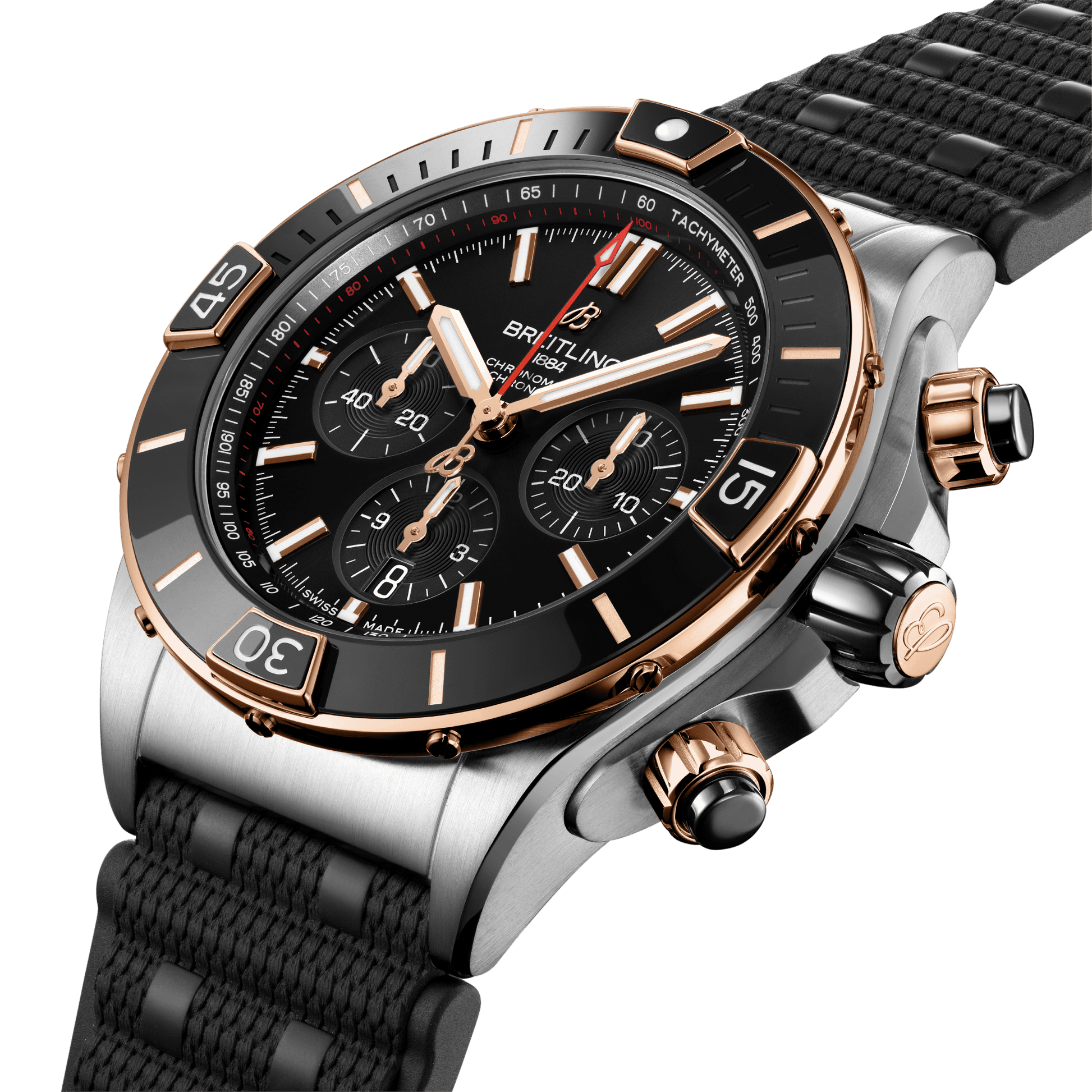 Breitling Super Chronomat B01 Black Dial Men 44mm
