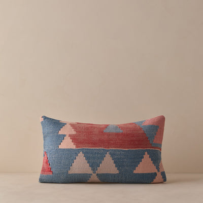 Vintage Lumbar Pillow No. 347, 12" x 20"