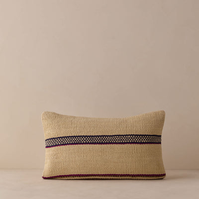 Vintage Lumbar Pillow No. 338, 12" x 20"
