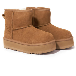 UGG Classic Mini Platform Girls Brown Boots