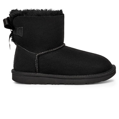 UGG Mini Bailey Bow II Girls Black Boots