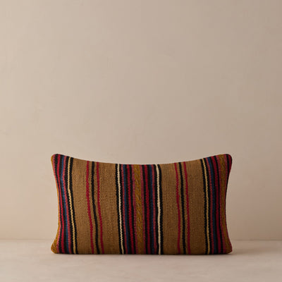 Vintage Lumbar Pillow No. 352, 12" x 20"