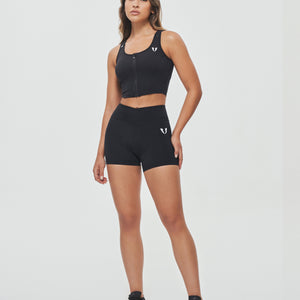 V-waist Cargo Shorts Plus - Black
