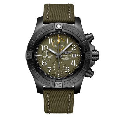 Breitling Avenger Chronograph Night Mission Green Dial Men 45mm