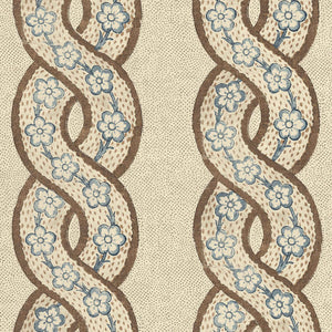 Whitby Tea Stained Linen Fabric by Nathan Turner