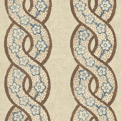 Whitby Tea Stained Linen Fabric by Nathan Turner