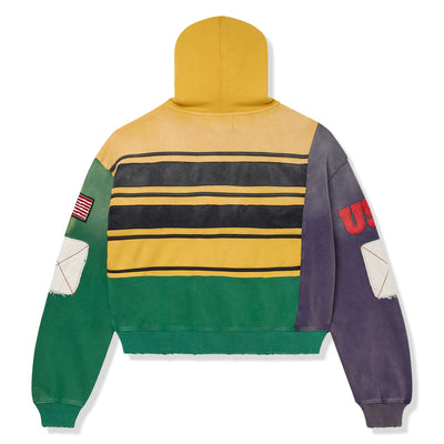 Vale Forever Collage Mardi Gras Zip-Up Hoodie