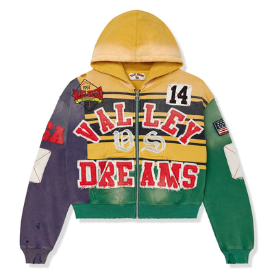 Vale Forever Collage Mardi Gras Zip-Up Hoodie
