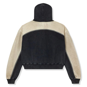 Vale Forever Vale Star Dest Black Tan Zip-Up Hoodie