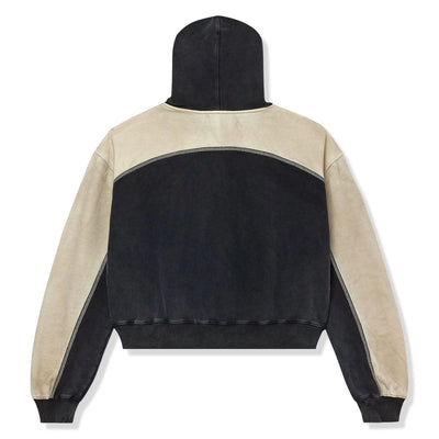 Vale Forever Vale Star Dest Black Tan Zip-Up Hoodie