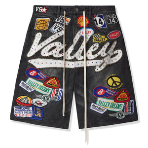 Vale Forever Valley Dreams 1980s Black Shorts