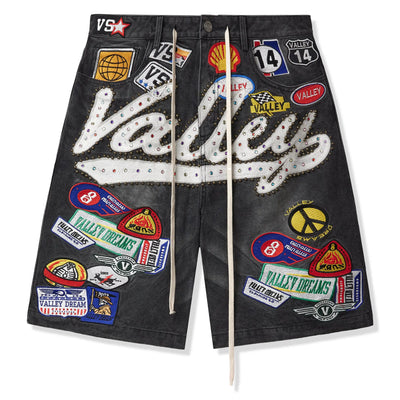 Vale Forever Valley Dreams 1980s Black Shorts
