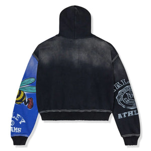 Vale Forever Valley Dreams Bipolar Black Blue Zip-Up Hoodie