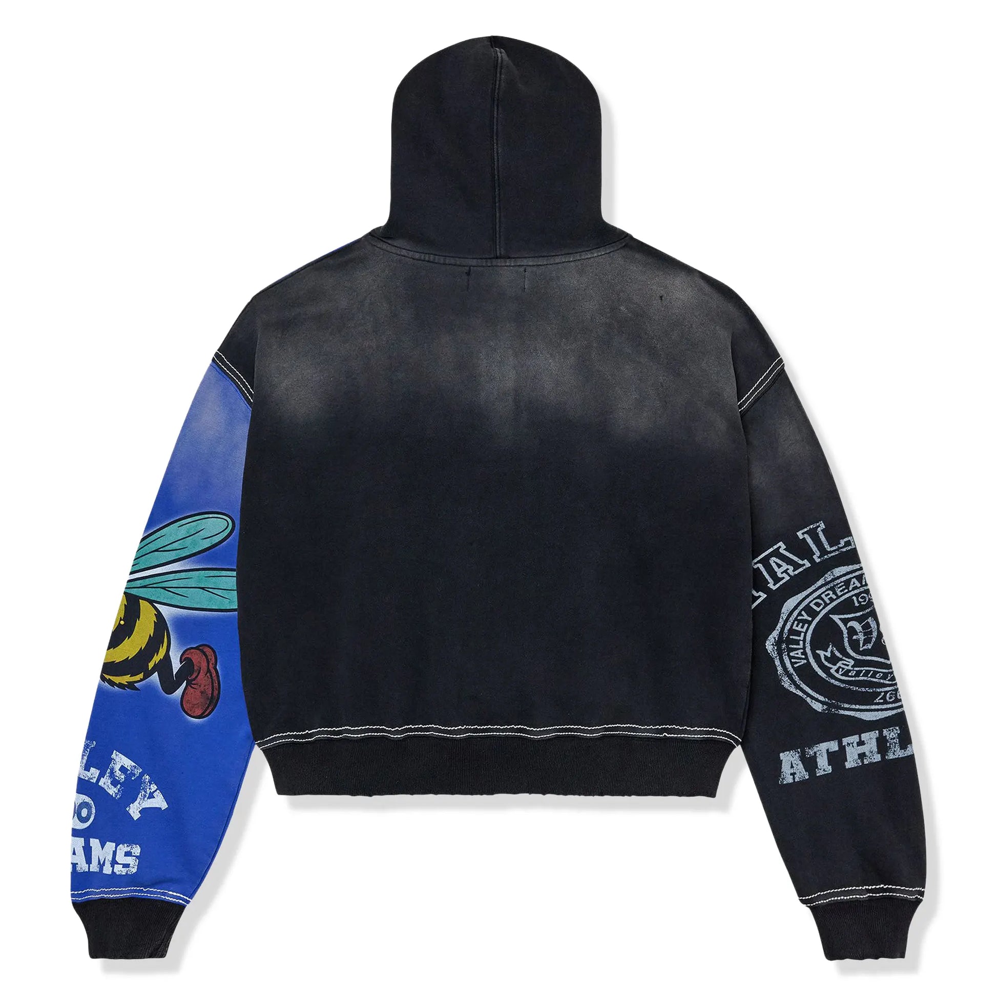 Vale Forever Valley Dreams Bipolar Black Blue Zip-Up Hoodie