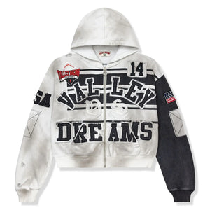 Vale Forever Valley Dreams Collage Mono Oreo Zip-Up Hoodie