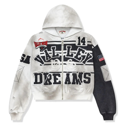 Vale Forever Valley Dreams Collage Mono Oreo Zip-Up Hoodie