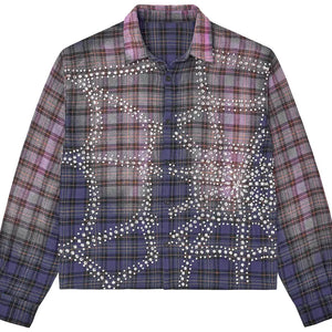Vale Forever Valley Dreams Inferno Blue Flannel Shirt