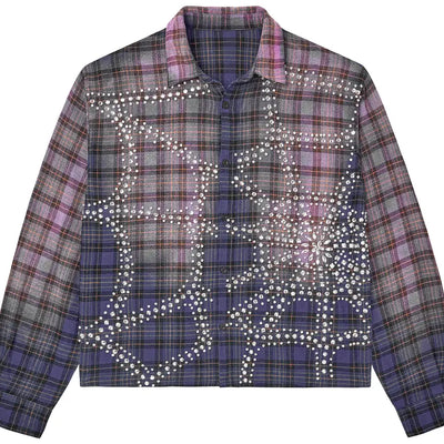 Vale Forever Valley Dreams Inferno Blue Flannel Shirt