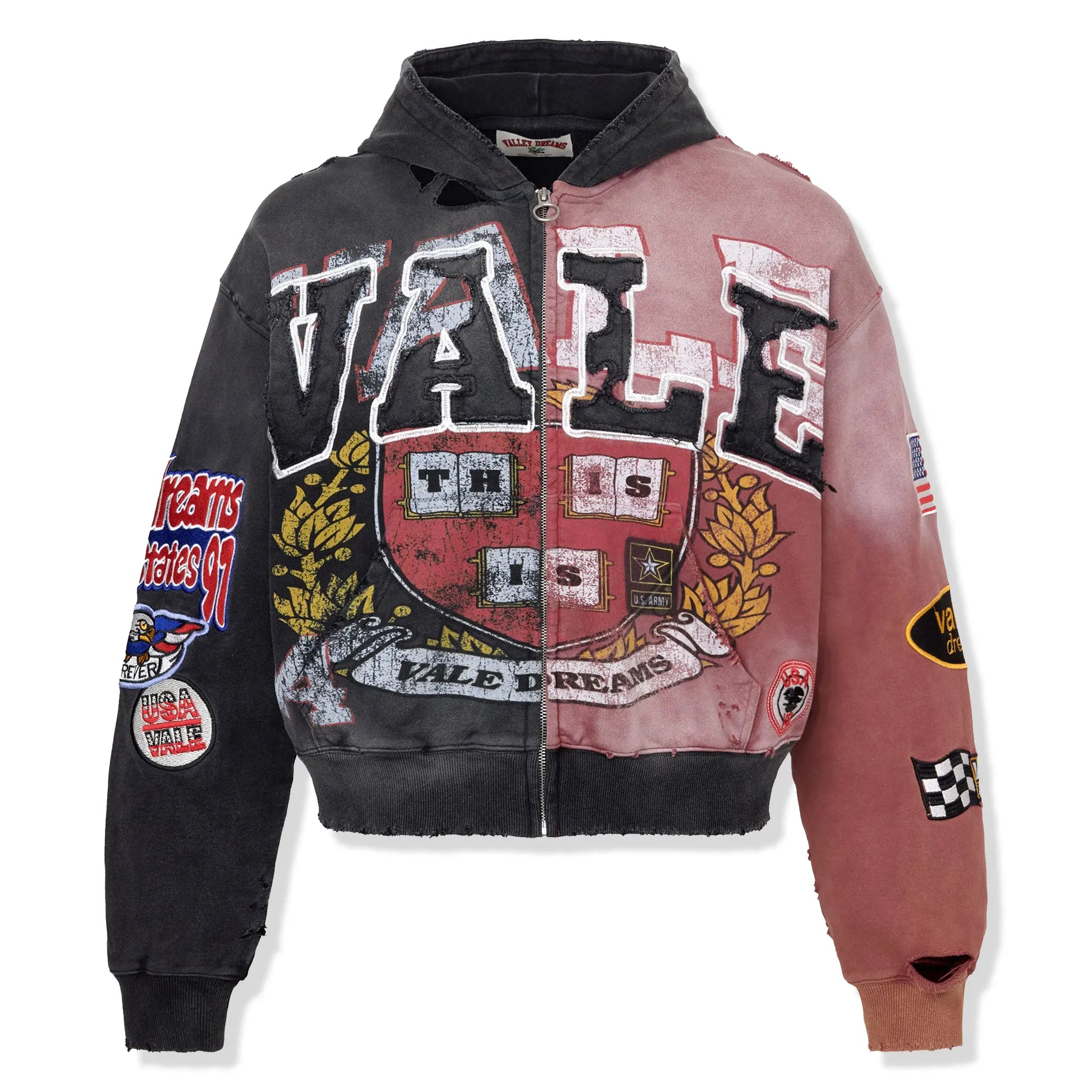 Vale Forever Valley Dreams Two Face Zip-Up Hoodie