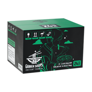 Gamer Soups Instant Noodles - Vegetable (24 Cup Box)