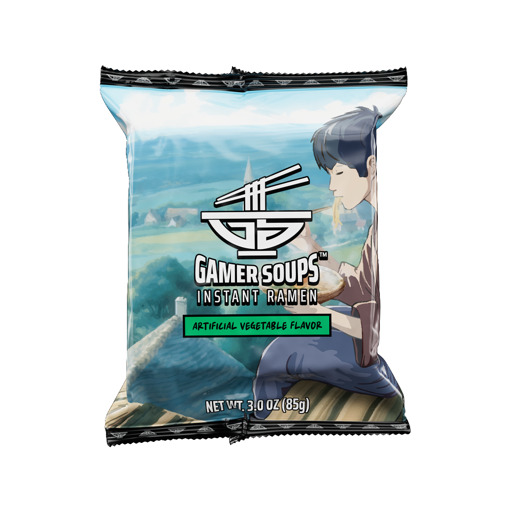 Gamer Soups Instant Noodles - Vegetable Bricks (5 Pack)