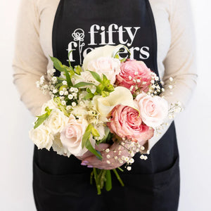 Pink Fuzzy Rose Bouquet Bar Kit