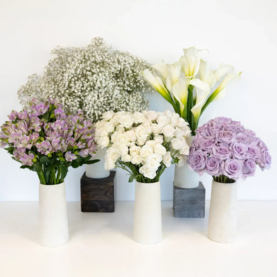 Purple Fuzzy Rose Bouquet Bar Kit