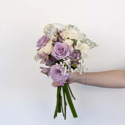 Purple Fuzzy Rose DIY Flower Kit