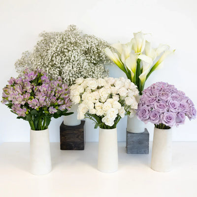 Purple Fuzzy Rose DIY Flower Kit