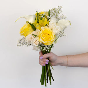 Yellow Fuzzy Rose DIY Flower Kit