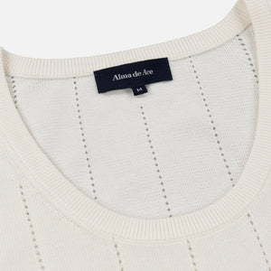 Alma De Ace Peta Knitted Cream Vest
