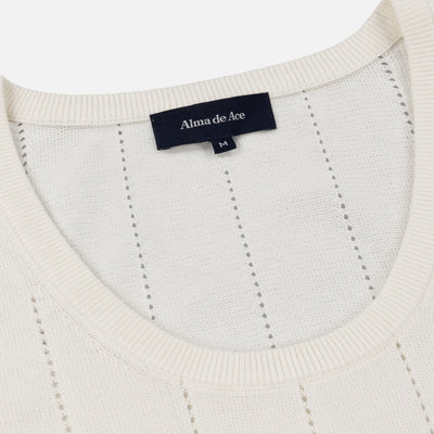 Alma De Ace Peta Knitted Cream Vest