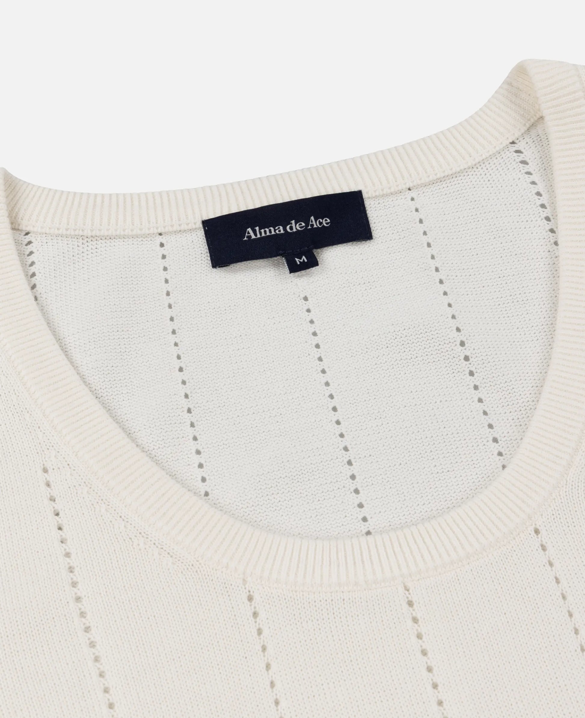 Alma De Ace Peta Knitted Cream Vest
