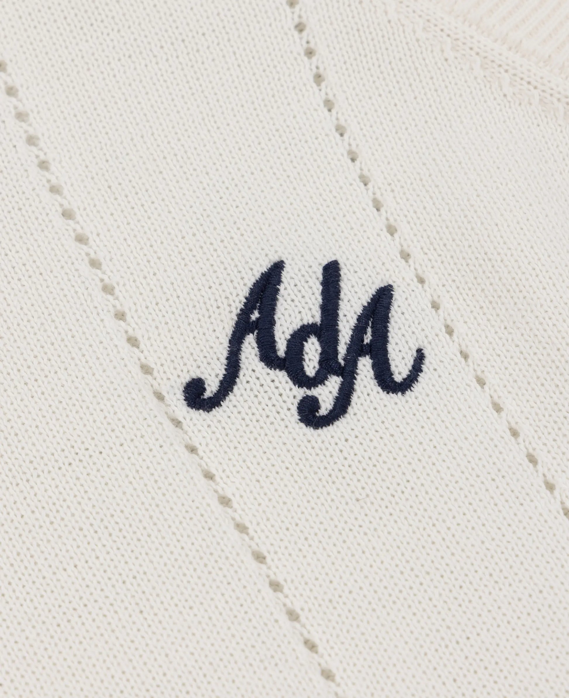 Alma De Ace Peta Knitted Cream Vest
