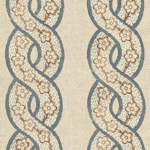 Whitby Tea Stained Linen Fabric by Nathan Turner