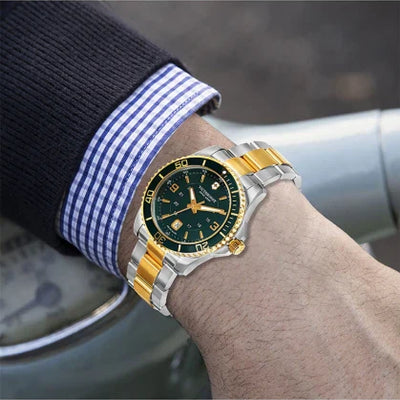 Victorinox Maverick Men Silver & Gold Stainless Steel Men 43mm