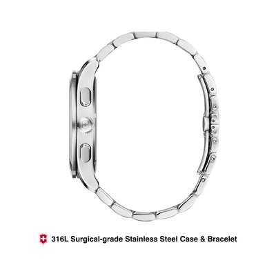 Victorinox Alliance Silver Stainless Steel Men 44mm