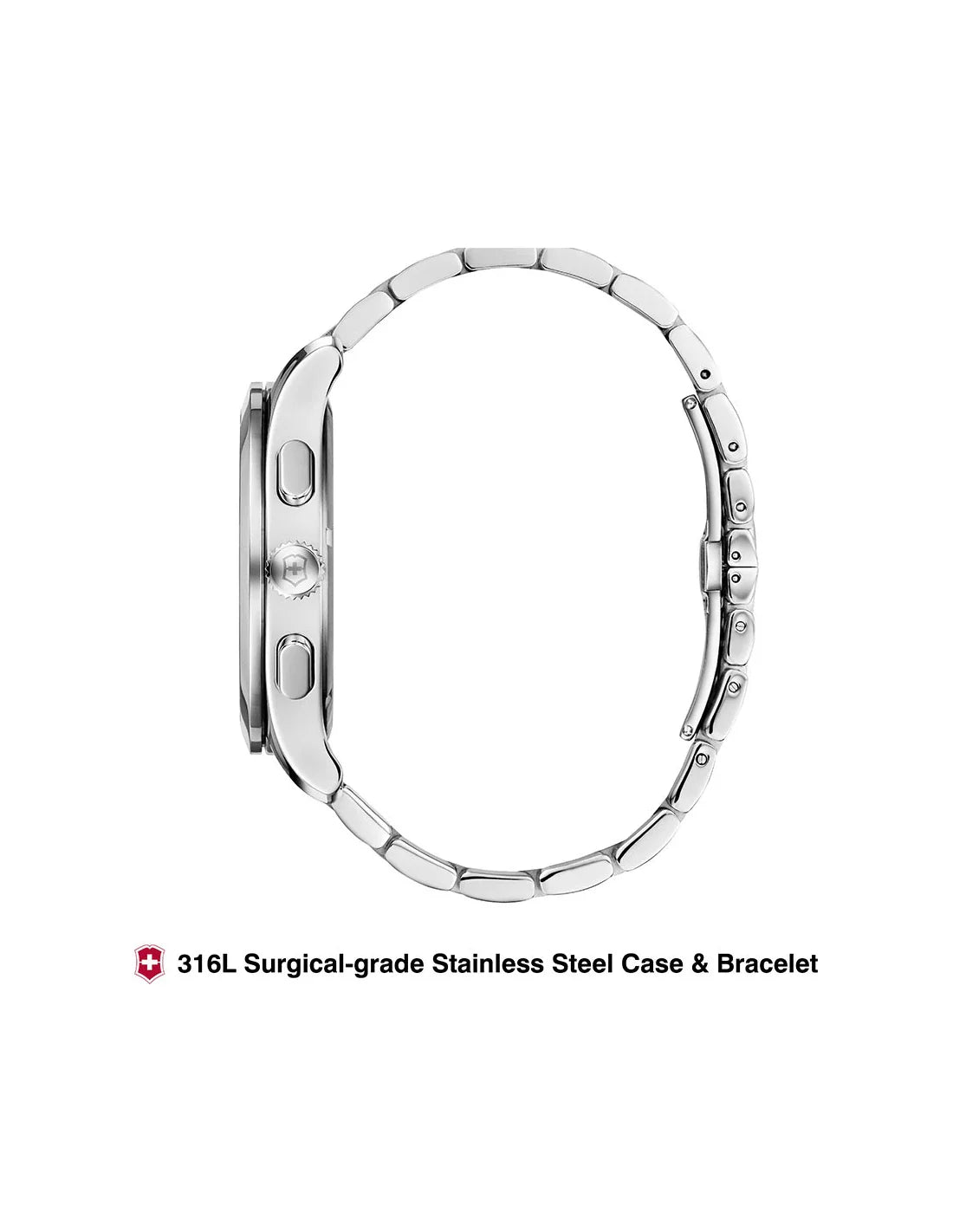 Victorinox Alliance Silver Stainless Steel Men 44mm