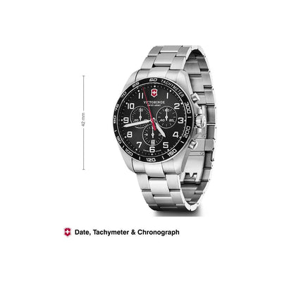 Victorinox Fieldforce Classic Silver Stainless Steel Men 42mm