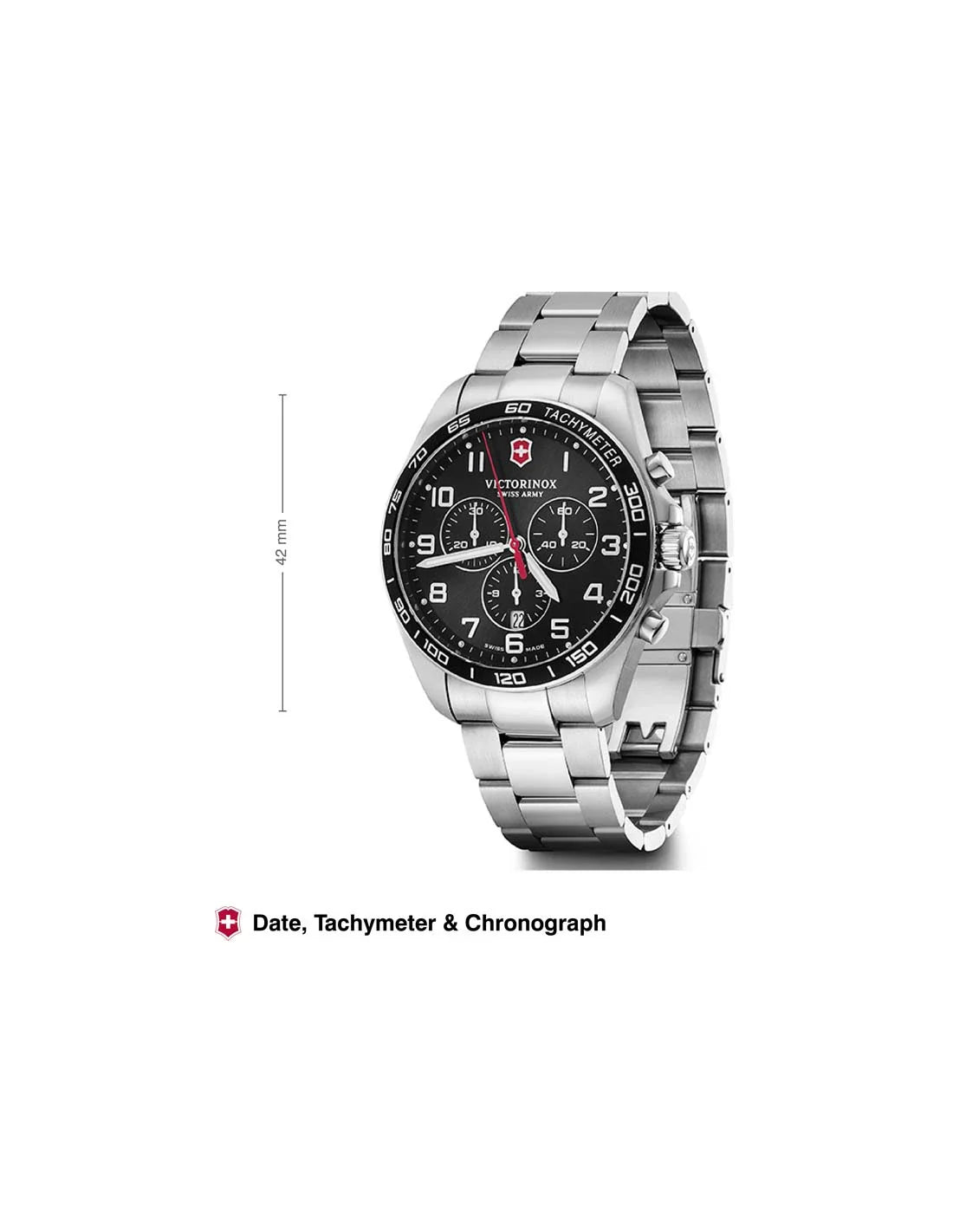 Victorinox Fieldforce Classic Silver Stainless Steel Men 42mm