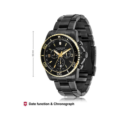 Victorinox Maverick Black Stainless Steel Men 43mm
