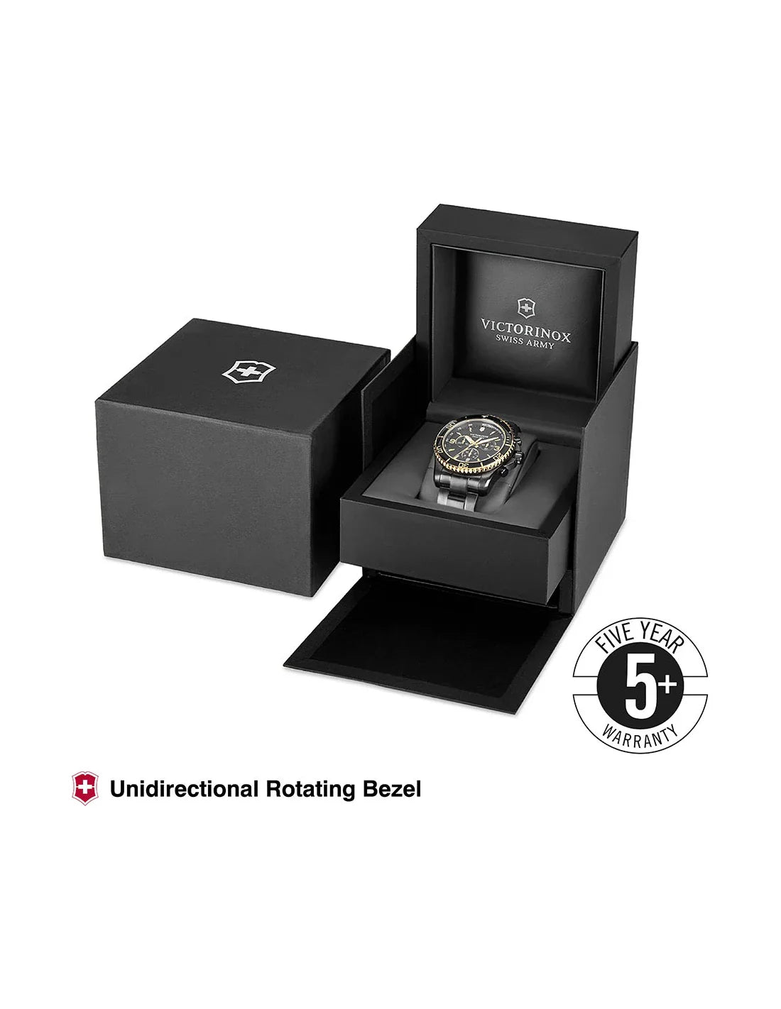 Victorinox Maverick Black Stainless Steel Men 43mm