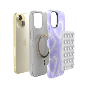 Grippy | White Silicone Suction Phone Mount with MagSafe