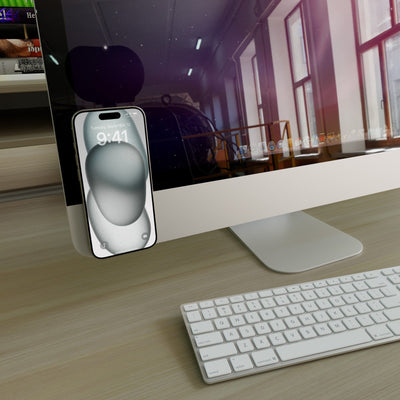 Grippy | Black Silicone Suction Phone Mount with MagSafe